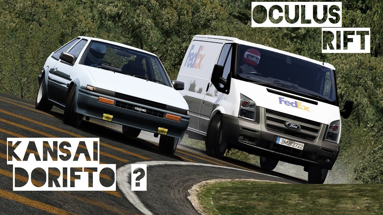 Takumi's new Delivery Van | Ford Transit vs. AE86 at Akina | Assetto Corsa VR [Oculus Rift]