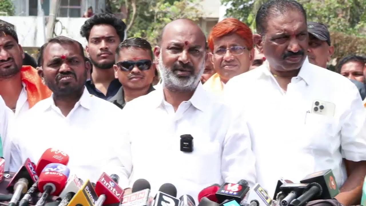 Live : Addressing the Media in Karimnagar