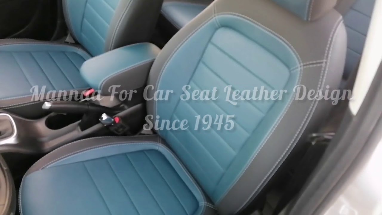 تيبو ٢١ / فرش جلد بترولي و اسود كاربون خيط رصاصي / تعديل تصميم الفبريكه / Fiat Tipo