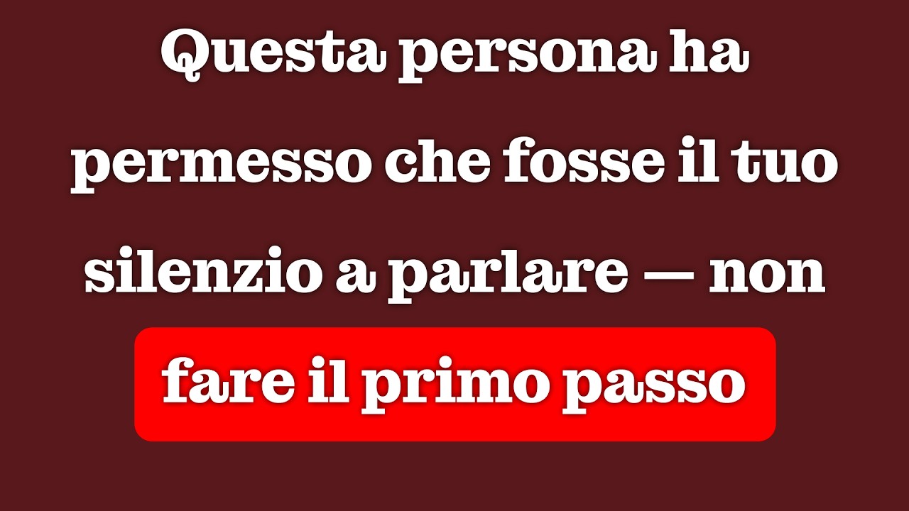 Questa persona non vuole che tu ricominci — ma il cambiamento è già avvenuto