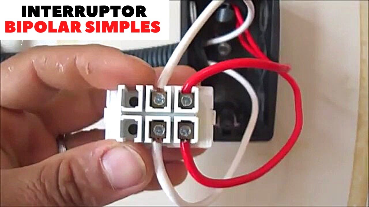 INTERRUPTOR BIPOLAR SIMPLES COMO INSTALAR