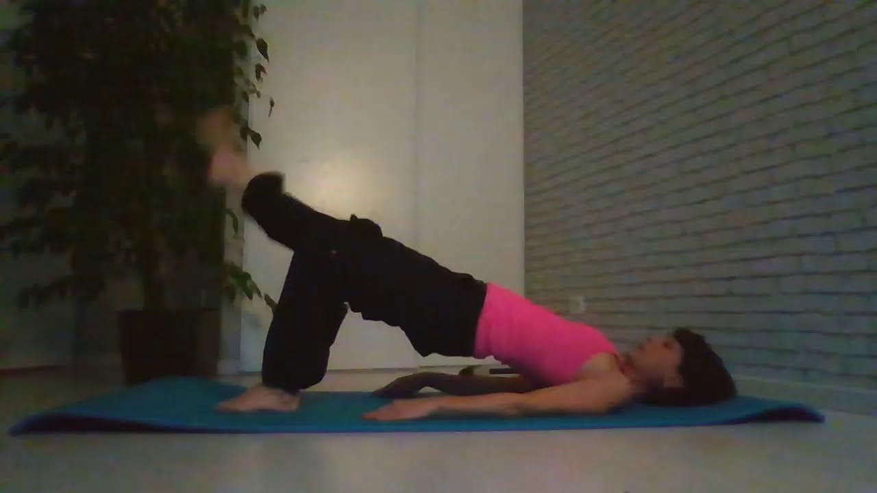 Pilates : Pont épaulé (shoulder bridge) et quelques variations.
