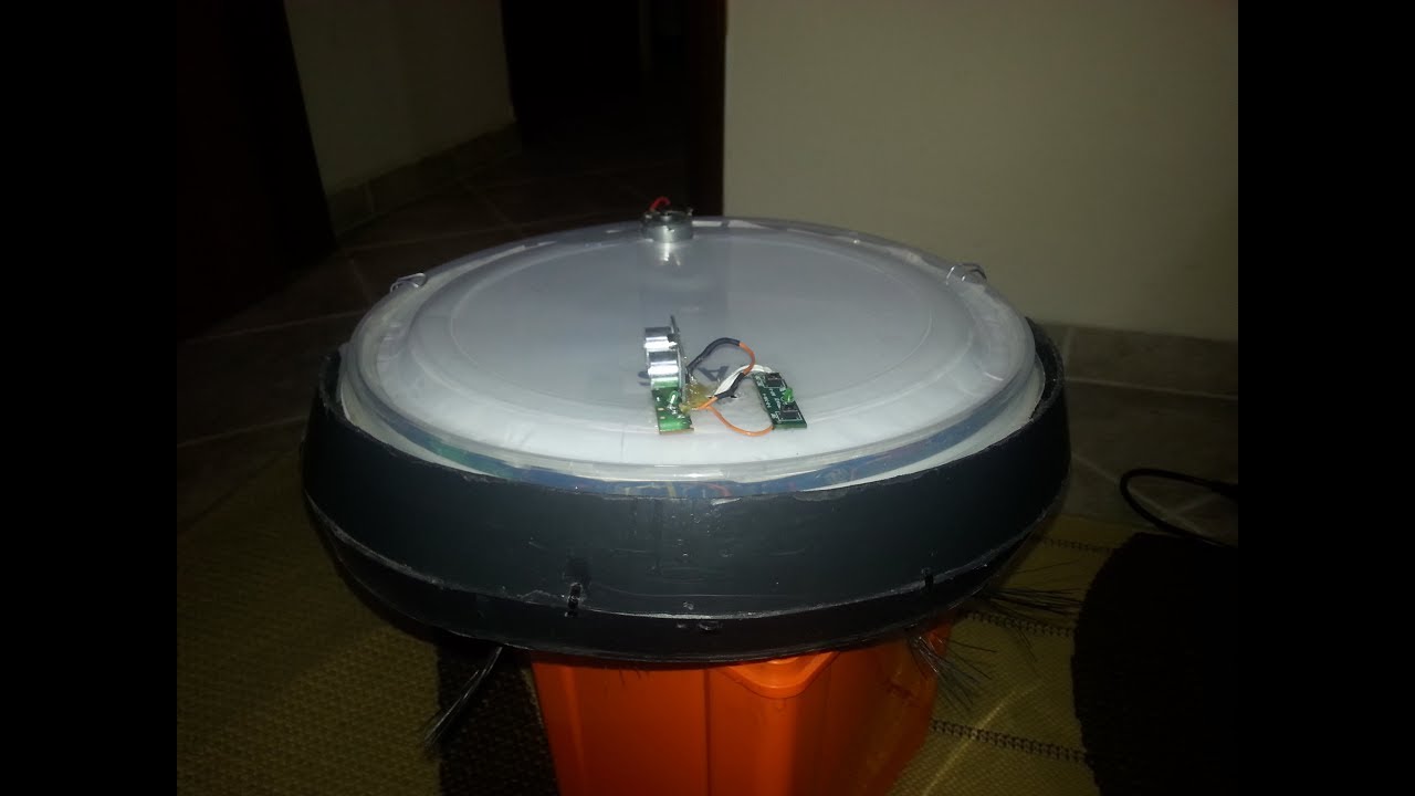 Robo aspirador feito em casa , DIY vacuum cleaner robot - 3