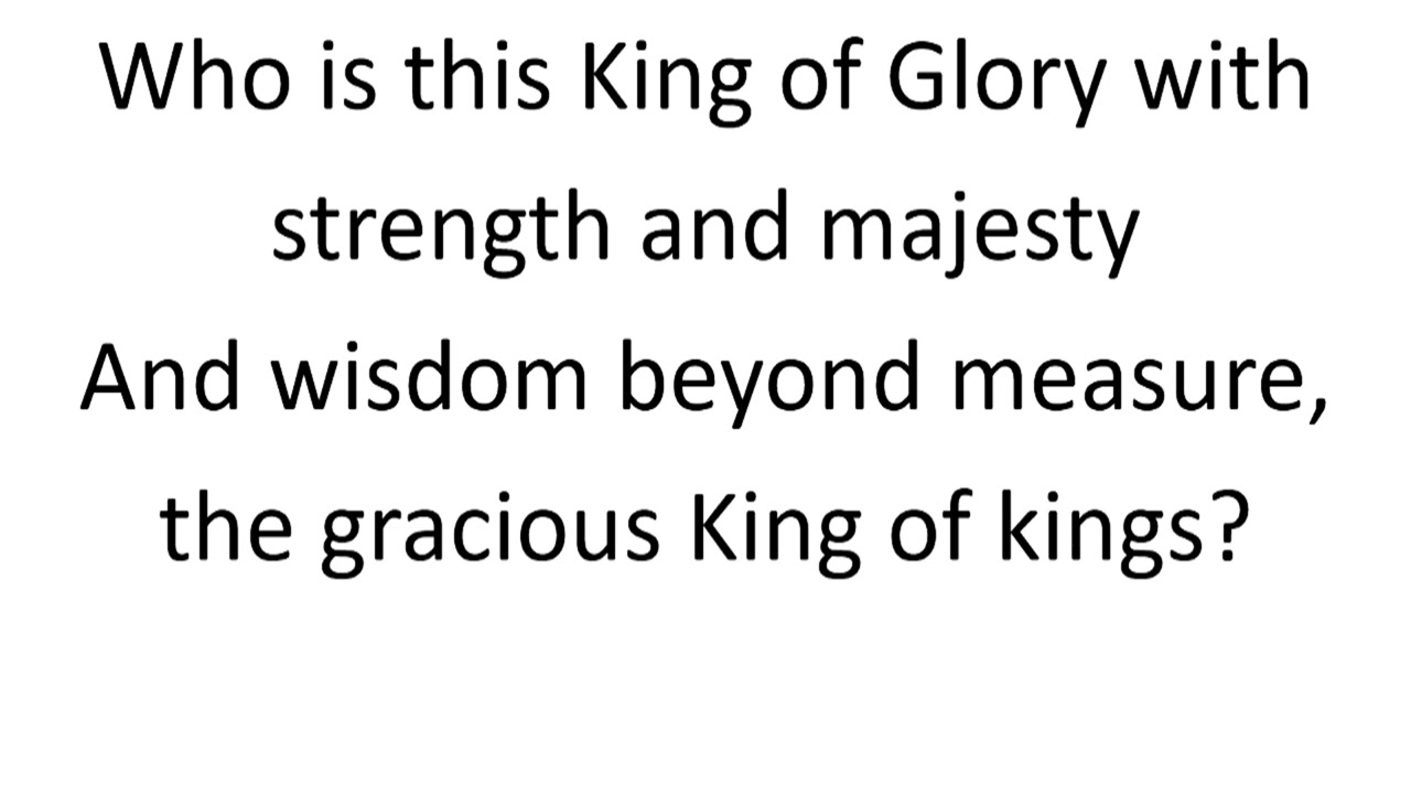 King Of Glory (HTLC 11/30/2025)