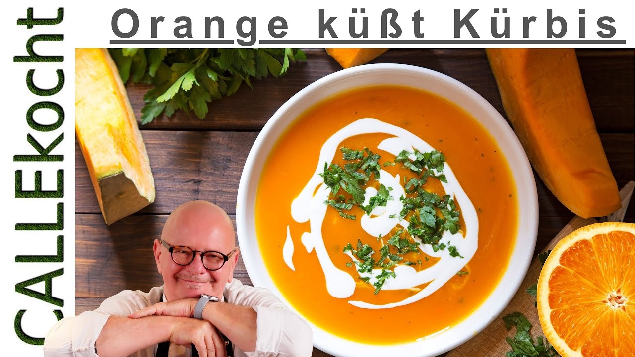 Wärmende Kürbissuppe: Orange küsst Kürbis! Scharf & cremig! 🧡🌶️