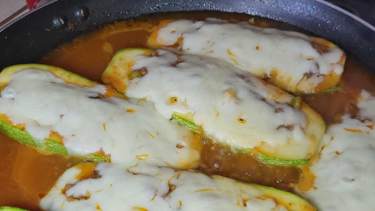 Calabacitas Rellenas de Carne Molida