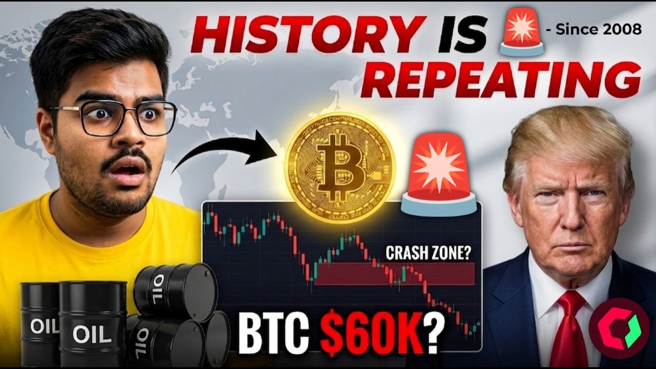 Is Bitcoin Heading to $60K? | Crypto Market Update | Global Market In Danger & Oil Price #btcupdate