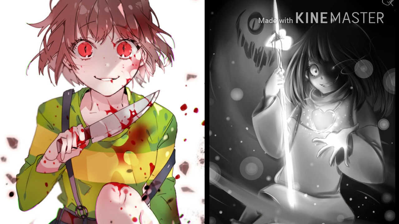 Chara VS Betty [Stronger than you Undertale/Glitchtale]