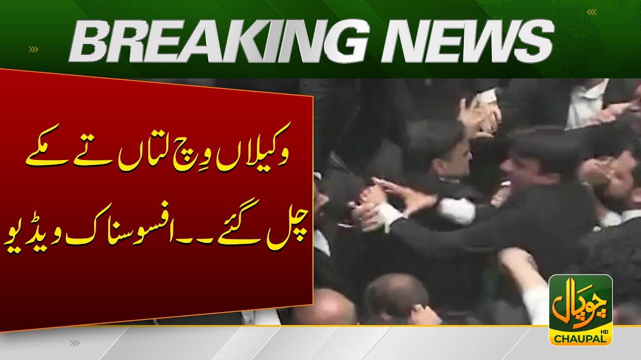Shocking Fight at Lahore HC Bar Election &ndash; Punches and Slaps Caught on Video | Breaking News