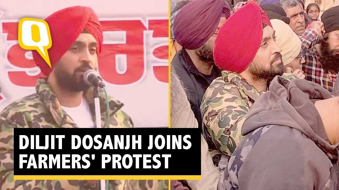 Farmers' Protest: #DiljitDosanjh Joins Farmers at Delhi's Singhu Border | The Quint