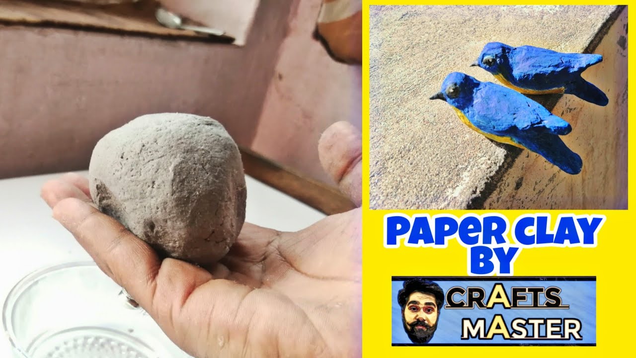 HOW TO MAKE PAPER CLAY // PAPER MACHE CLAY - Craft Basics