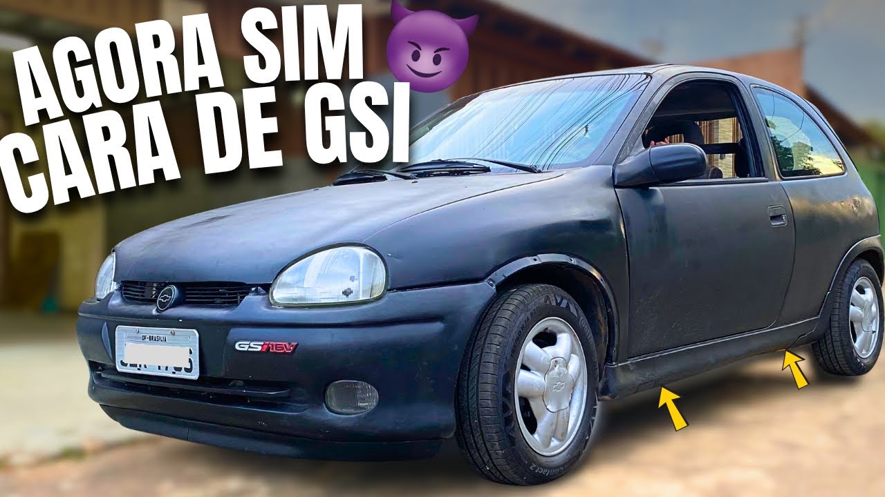 🔥Instalamos os Spoilers Laterais do Corsa GSI! Veja o Resultado Final Incr&iacute;vel!