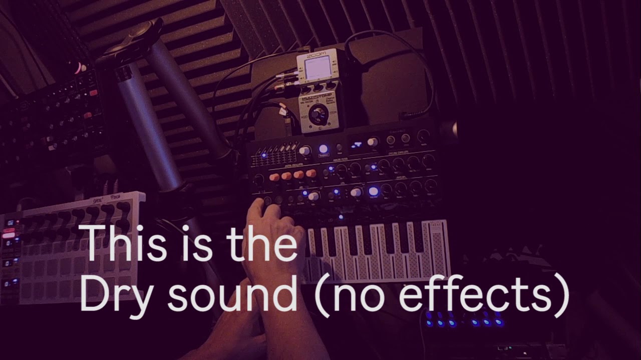 Demonstration: Arturia MicroFreak into a Zoom Multi-stomp MS70 pedal