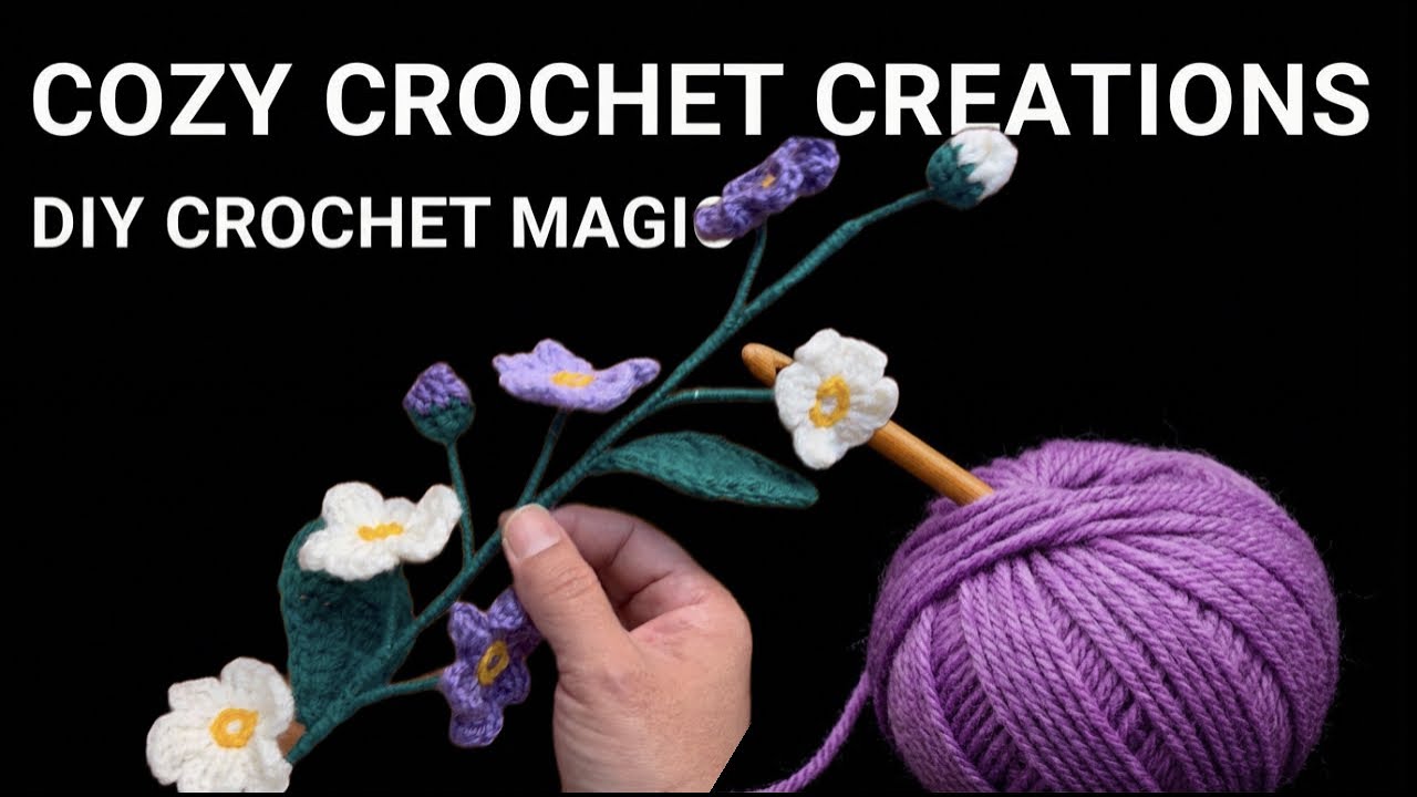Crochet flowers to add in your buquet | Beginner friendly tutorial