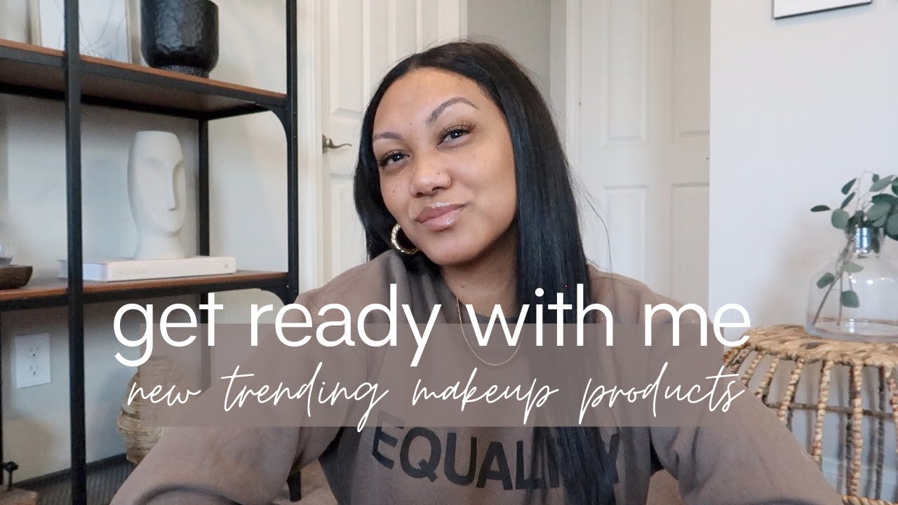 Chill GRWM | Trying out Saie beauty + viral makeup