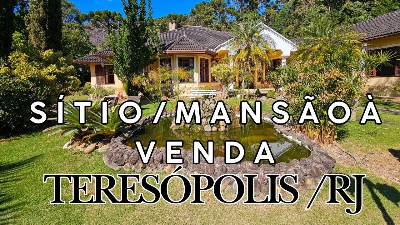 MARAVILHOSO S&Iacute;TIO/MANS&Atilde;O EM CONDOM&Iacute;NIO A VENDA - TERES&Oacute;POLIS/RJ