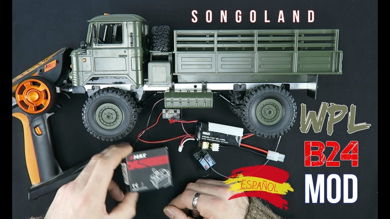WPL B24 Modificacion Servo + ESC + Receptor  [ Instalacion MOD ] @ Songoland