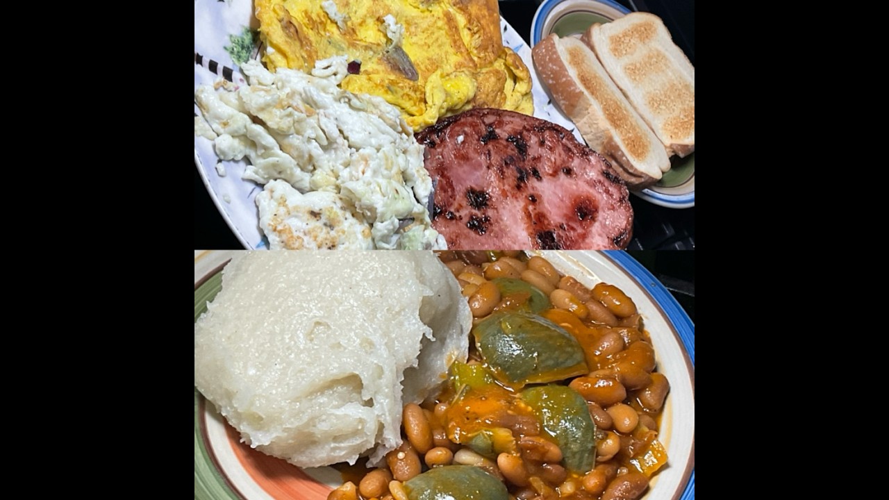 Cooking and eating the African way is live! cooking tasty break fast and lunch lovely ones