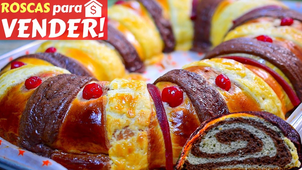 🎈AUMENTA TUS VENTAS DESDE CASA!💰ROSCAS de REYES FAMILIARES con 1 KILO de HARINA Dulce Hogar Recetas