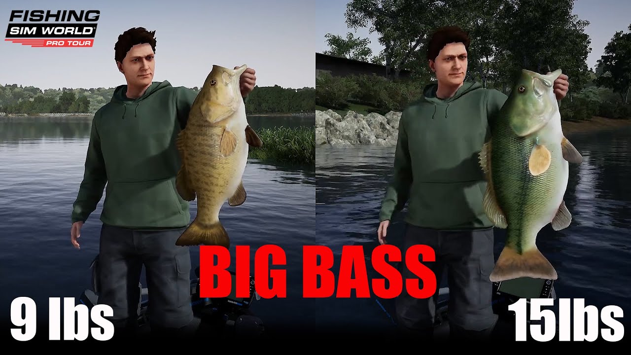 GIANT BASS (SMALLMOUTH & LARGEMOUTH): FISHING SIM WORLD PRO TOUR