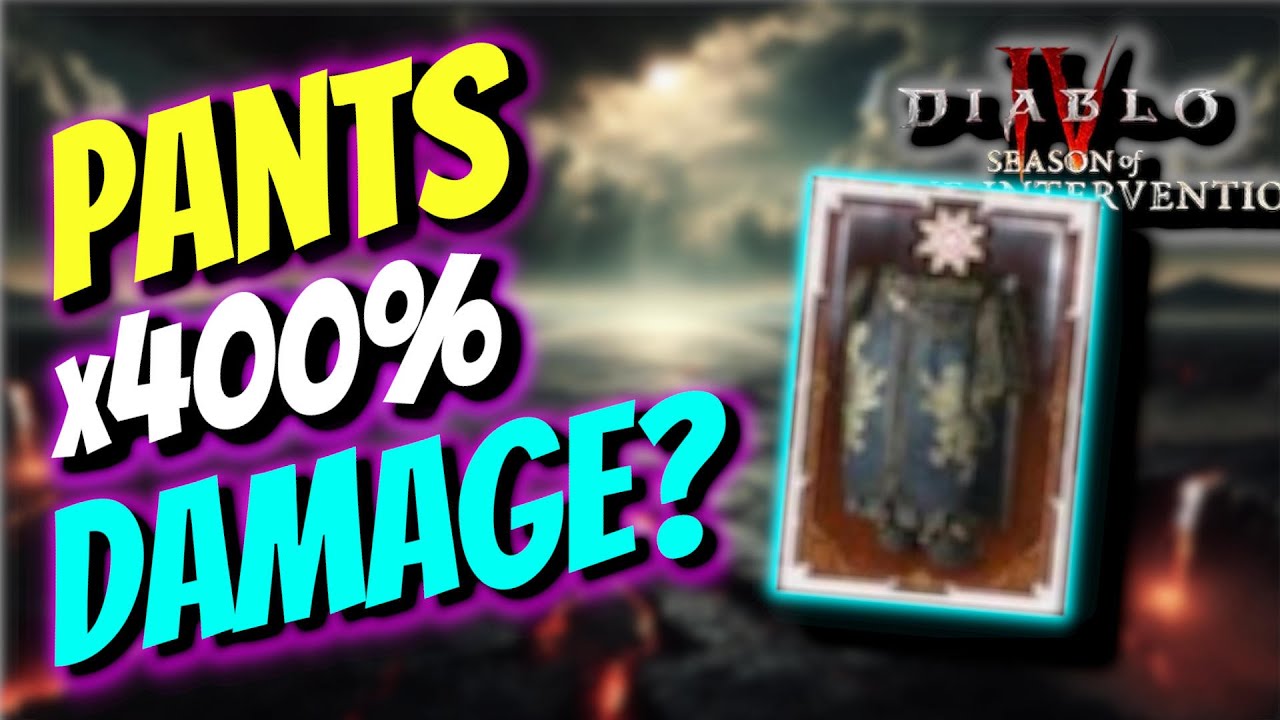 Pants Give x400% DAMAGE - Paladin Diablo IV Season 11