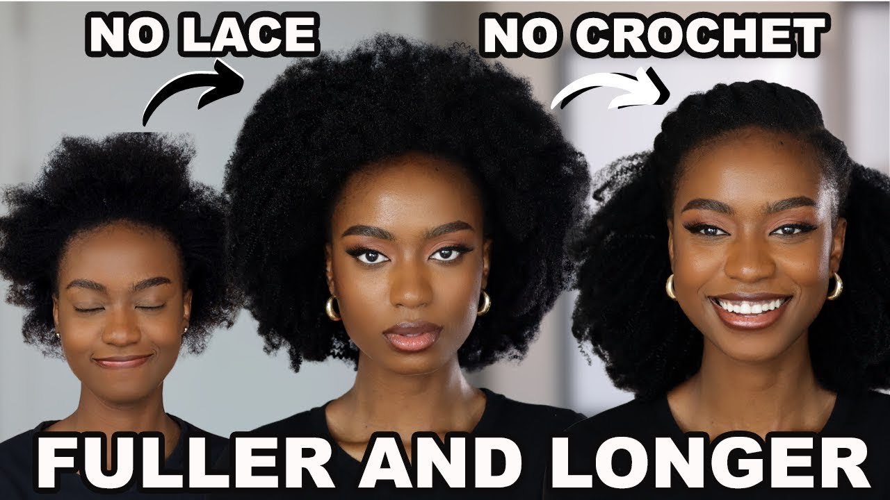 😍HOW TO: EASY PROTECTIVE STYLES ON 4C HAIR HERGIVENHAIR HALF WIG X Glory Okings