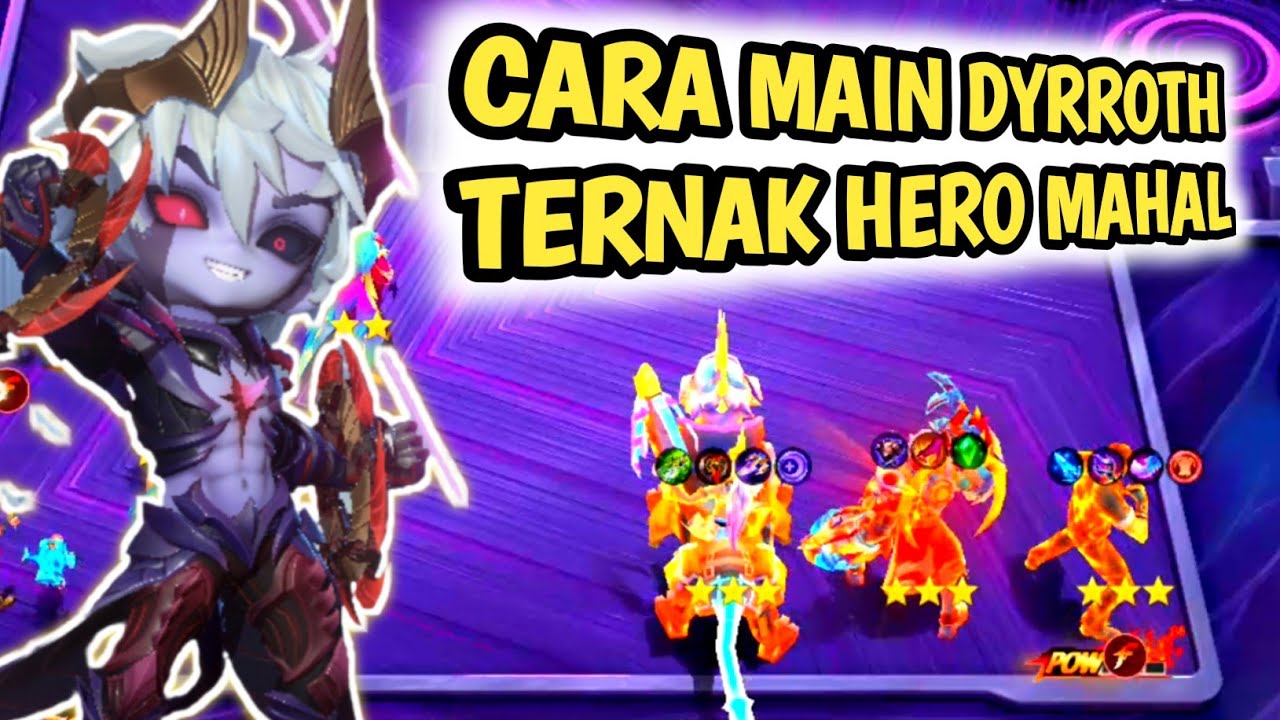 TERNAK HERO MAHAL B3 | CARA BERMAIN COMMANDER DYRROTH #magicchessgogo #mcgg 