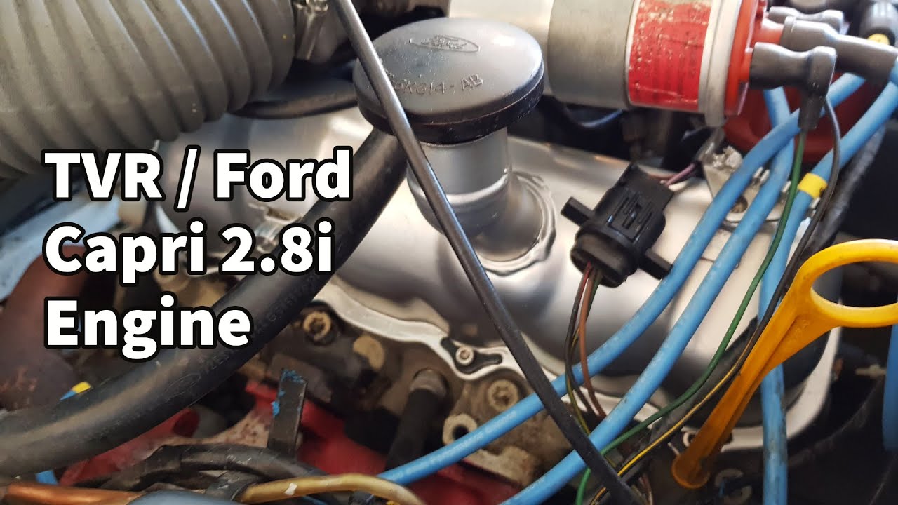TVR S1 Ford Capri 2.8 Injection Engine Adjusting Tappets and Painting