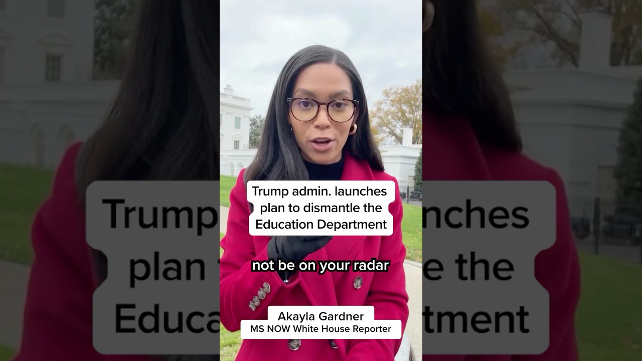 Trump admin. launches plan to dismantle the Education Department