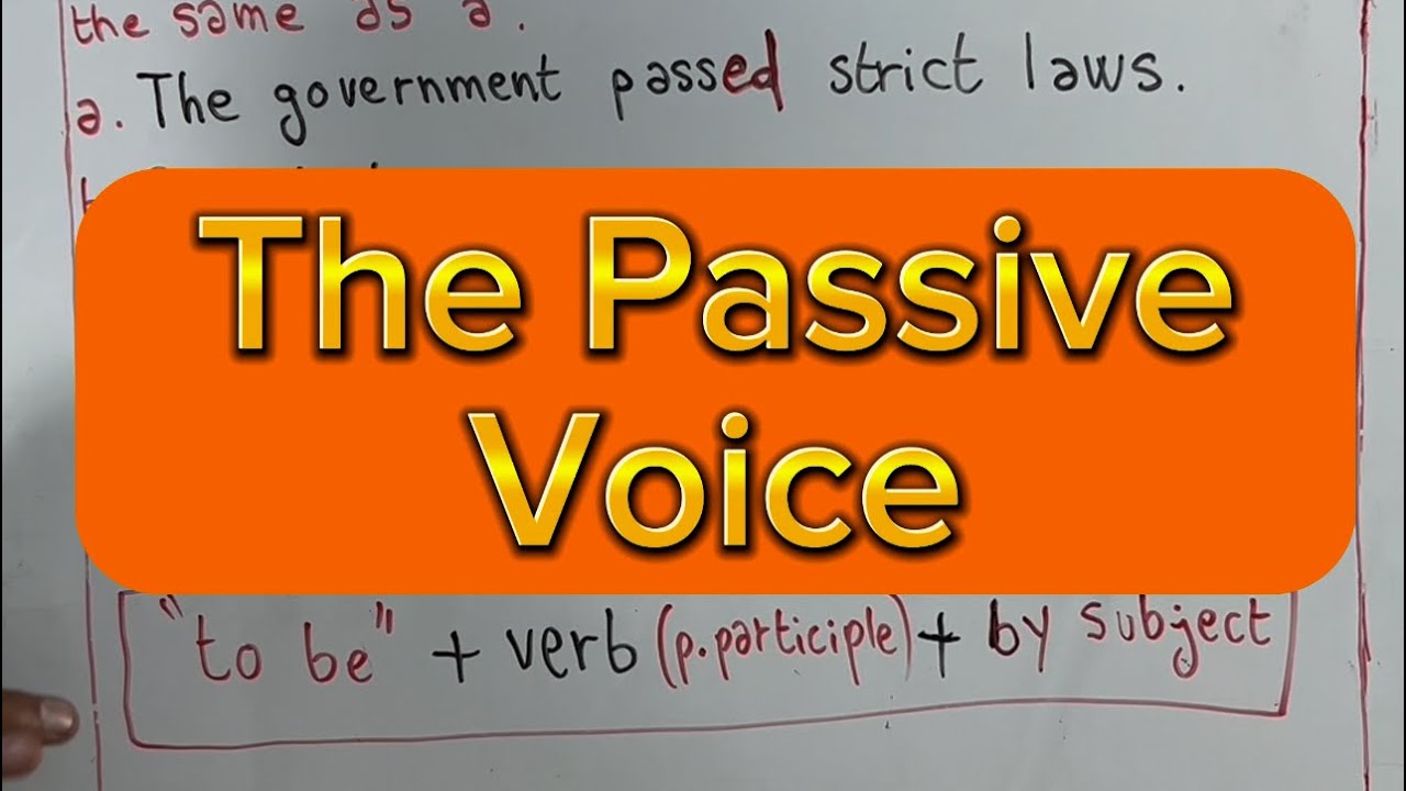The Paasive Voice #bac2024 #bacdz  #english  #education