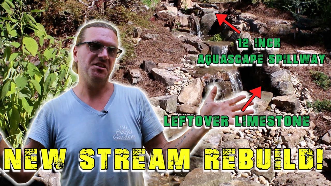Leftover Limestone For 13 Foot Stream - With New 12