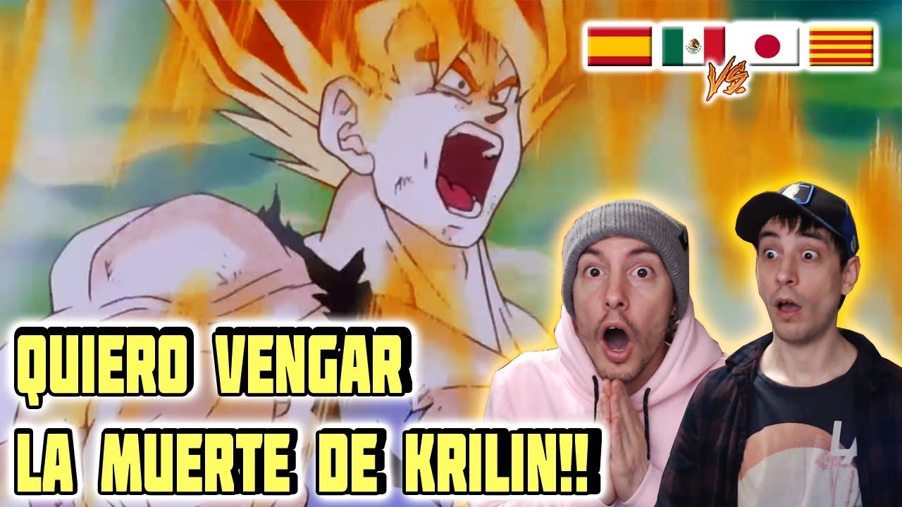 ESPAÑOLES REACCIONAN A DRAGON BALL LATINO 🔥GOKU QUIERE VENGAR LA MUERTE DE SU AMIGO KRILIN🔥