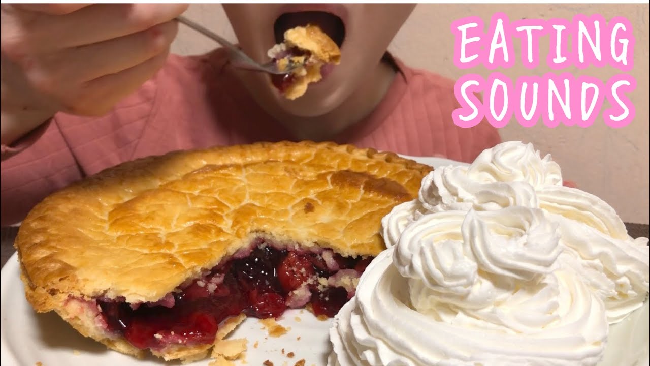 《Eating sounds》アンナミラーズのチェリーパイにホイップクリーム!Cherry Pie!
