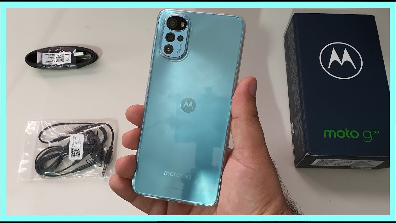 UNBOXING MOTOROLA MOTO G22 (5G) 128GB 4GB RAM AZUL