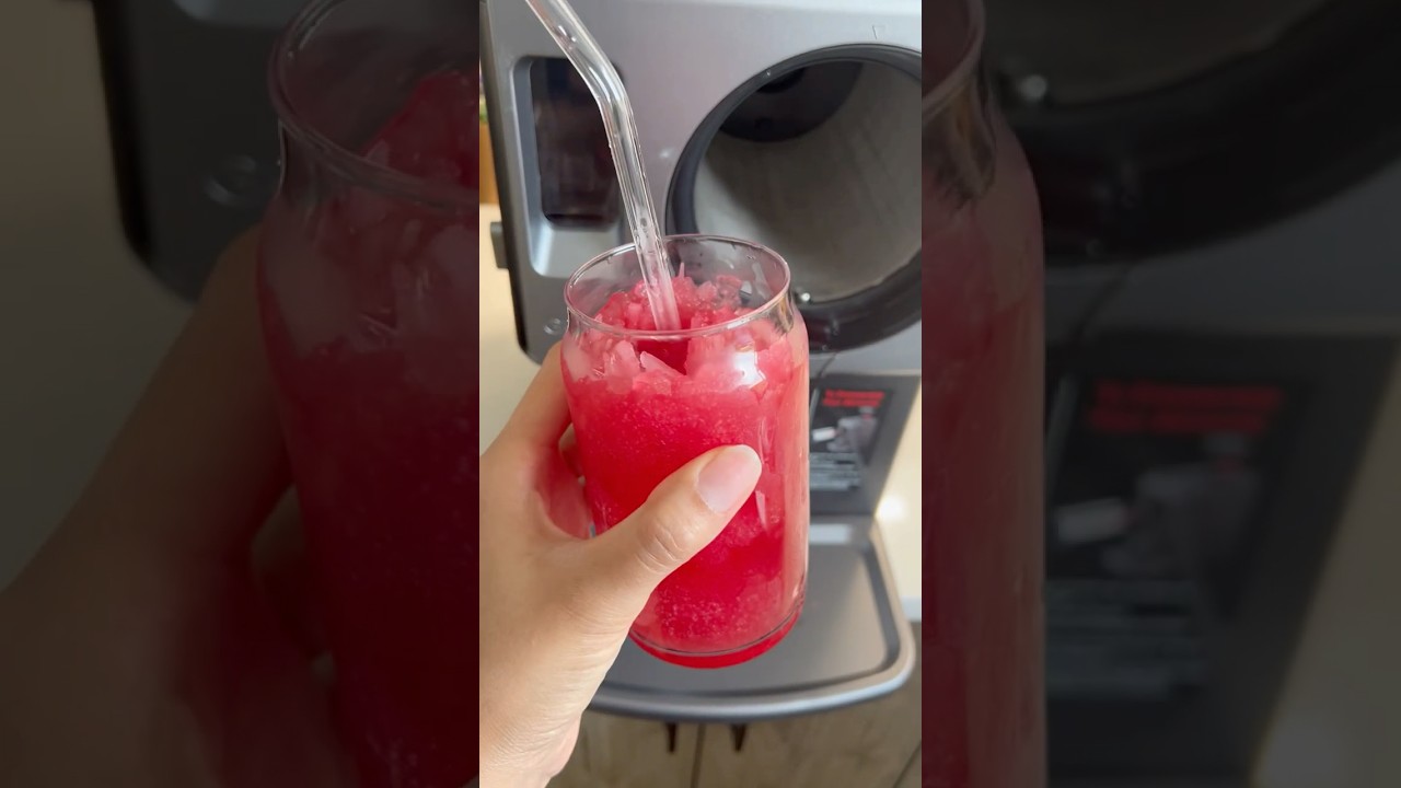 1-Ingredient Slushy Recipe in 🍉 |  Frozen Drink Maker Review 