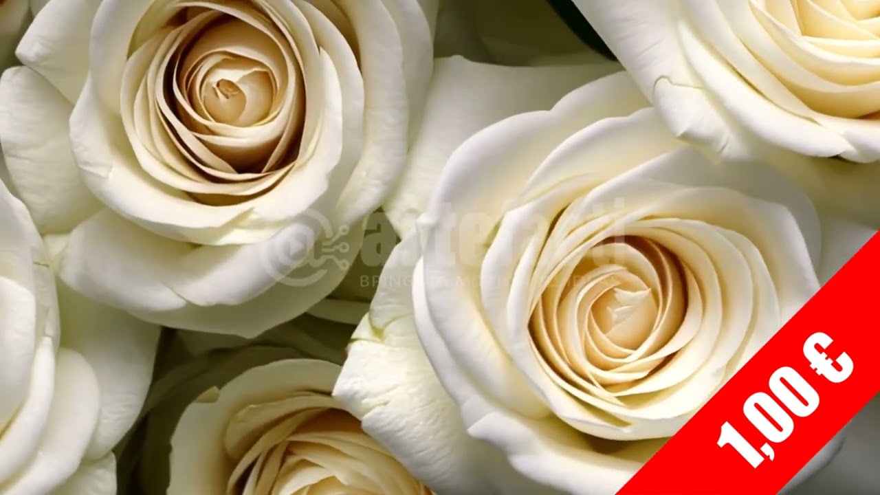 Ivory Roses &ndash; Refined Minimal Floral HD Stock Footage (1080p)