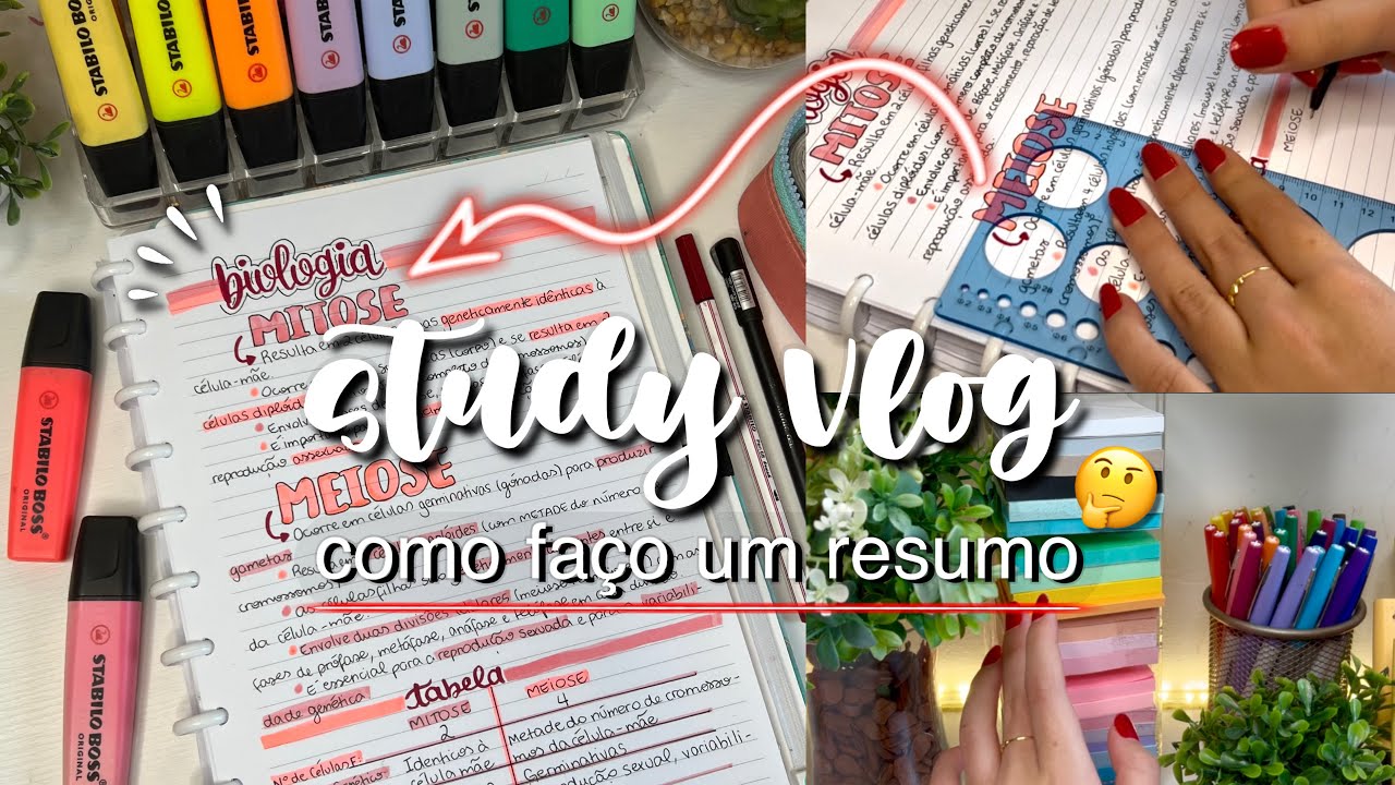 Productive STUDY VLOG | Study With Me | summarizing (narrated)
