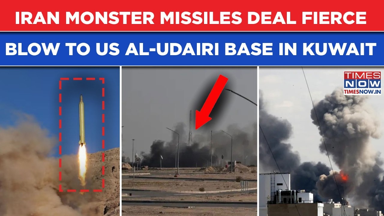 Iran War: IRGC's Fiercest Blow To US Al‑Udairi Base In Kuwait| Missiles, Drones Trigger Huge Blasts