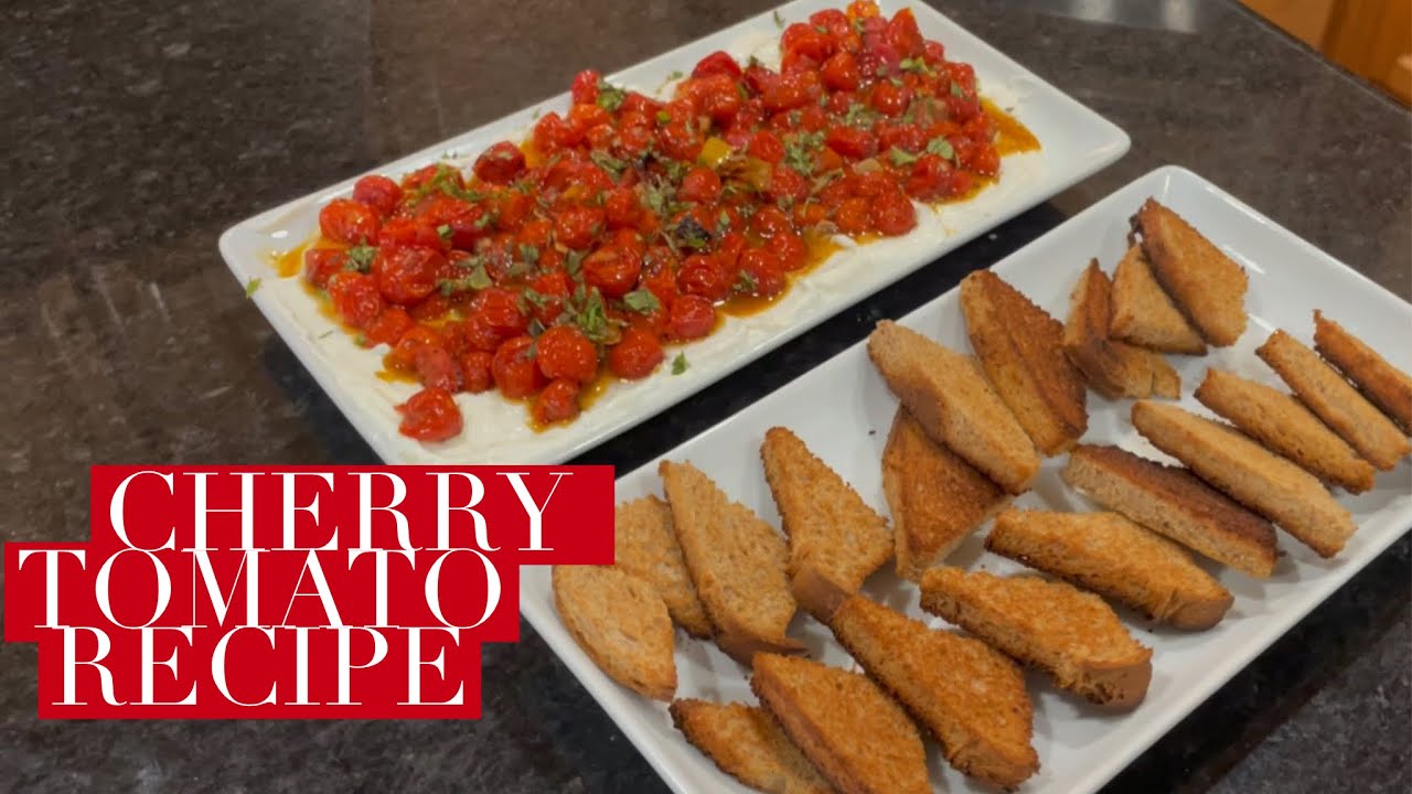 Charred Cherry Tomatoes with Greek Yogurt Recipe