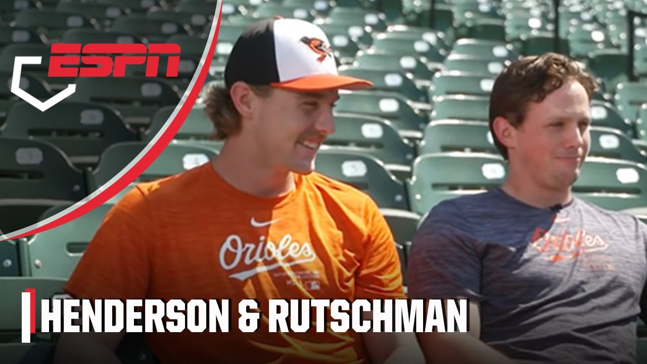 Interview with Orioles stars Gunnar Henderson & Adley Rutschman | ESPN MLB