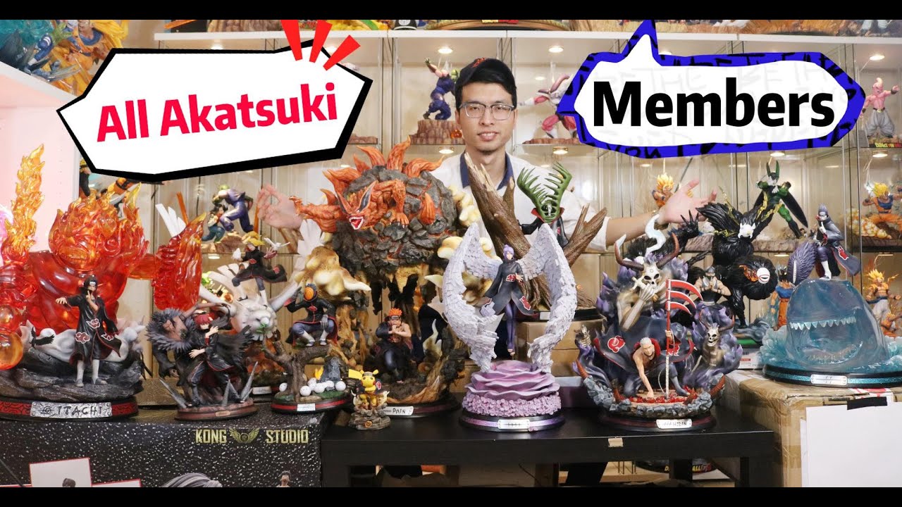 All Main AKATSUKI Members Statues In Naruto, SHOWCASING.