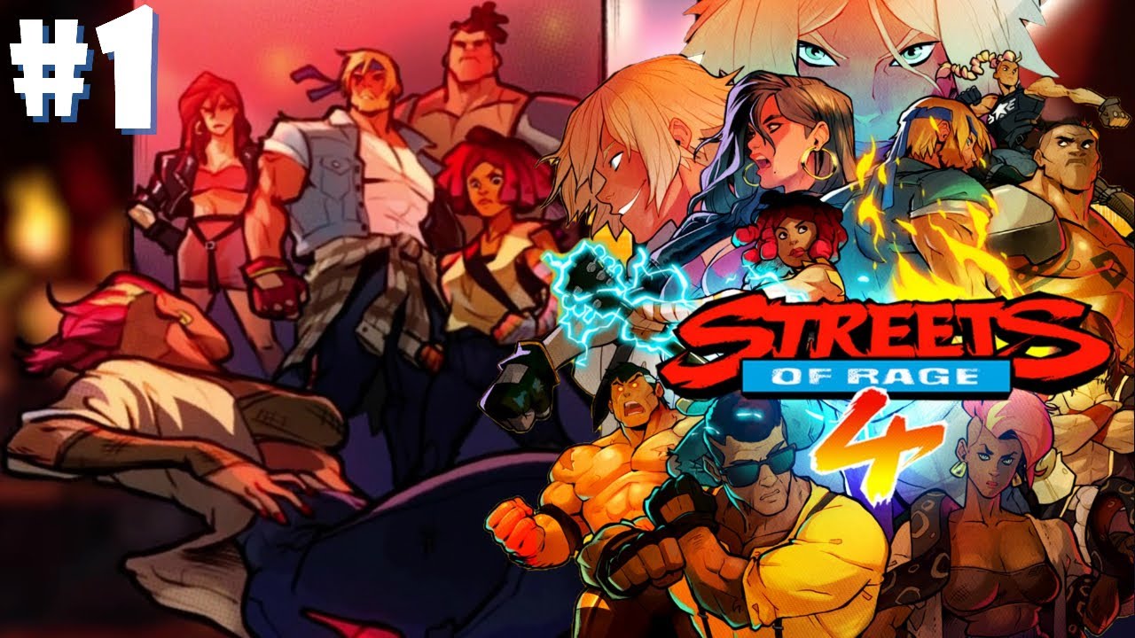 Streets of Rage 4 | 4 Player Co-Op #1 The Streets