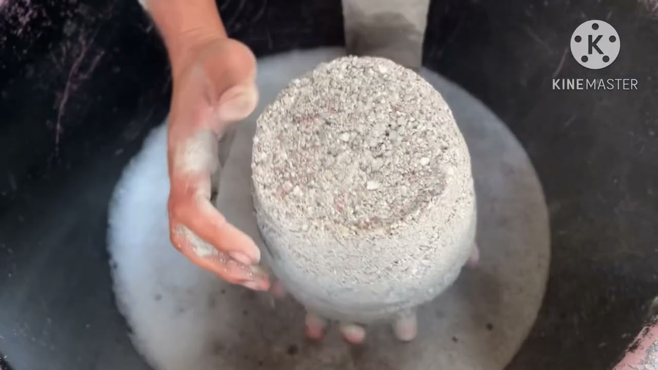 Soft dusty 🌪️🌪️sand cement crumbling #sandcement #cement