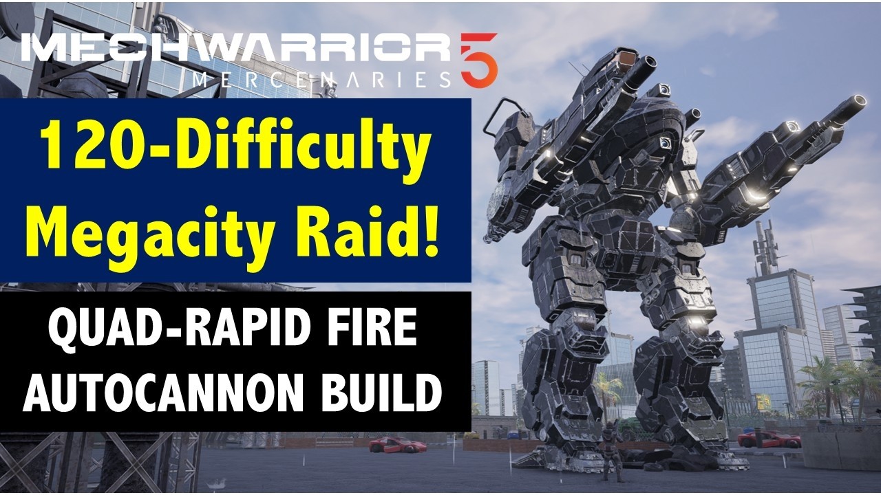 A Dumb Raid Mission Against the Clans in a Megacity With Annihilator! (MechWarrior 5 Mercenaries)