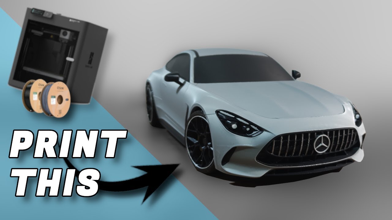 AMG GT 63 Coupe — радиоуправляемая машинка, напечатанная на 3D-принтере / выставочная модель