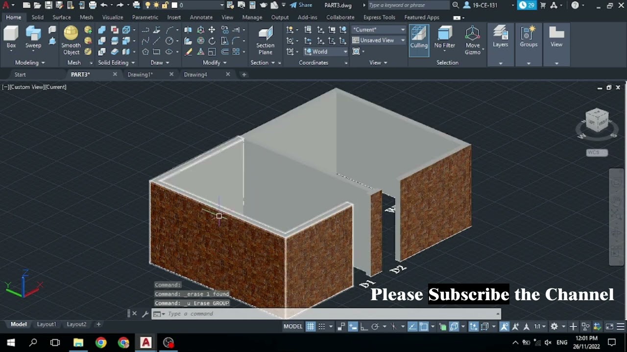 Union Command in AutoCAD