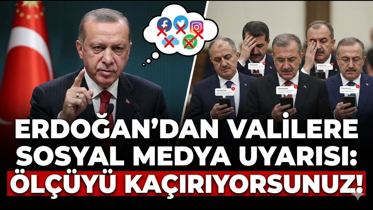 Erdoğan'dan valilere sosyal medya uyarısı: Ölçüyü kaçırıyorsunuz..