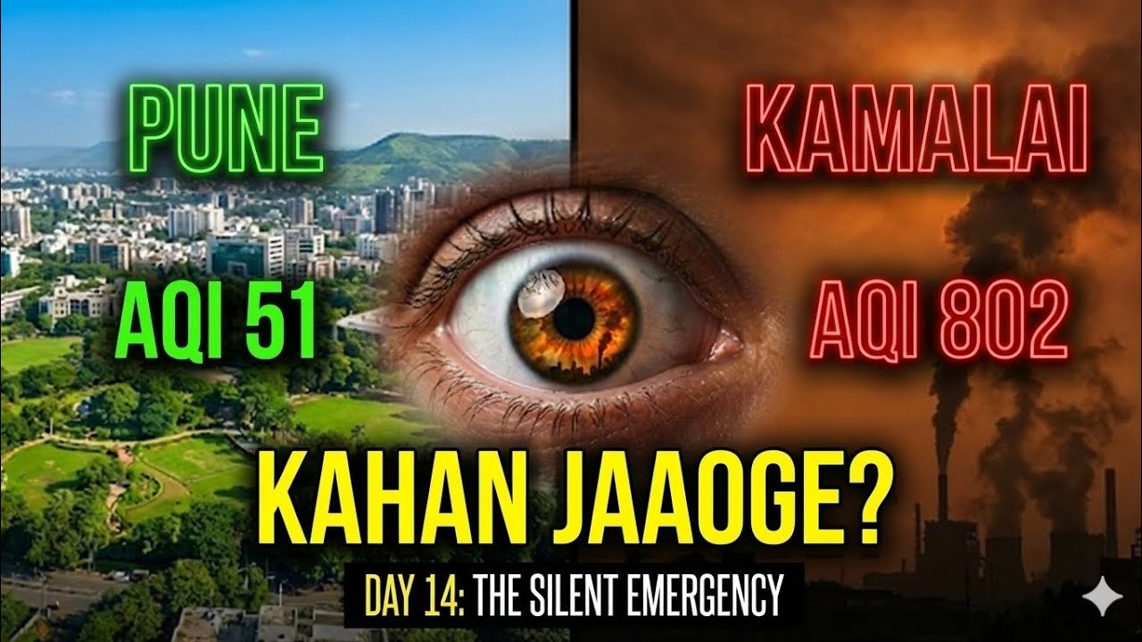 802 AQI vs 51 AQI: Where is India Breathing? | Day 14/1000 AQI Challenge