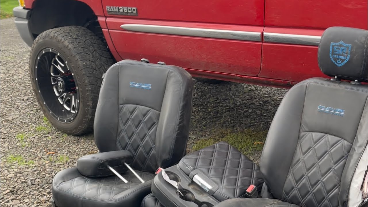Installing 4th Gen Ram seats in my 2nd Gen crew cab Dodge Ram!