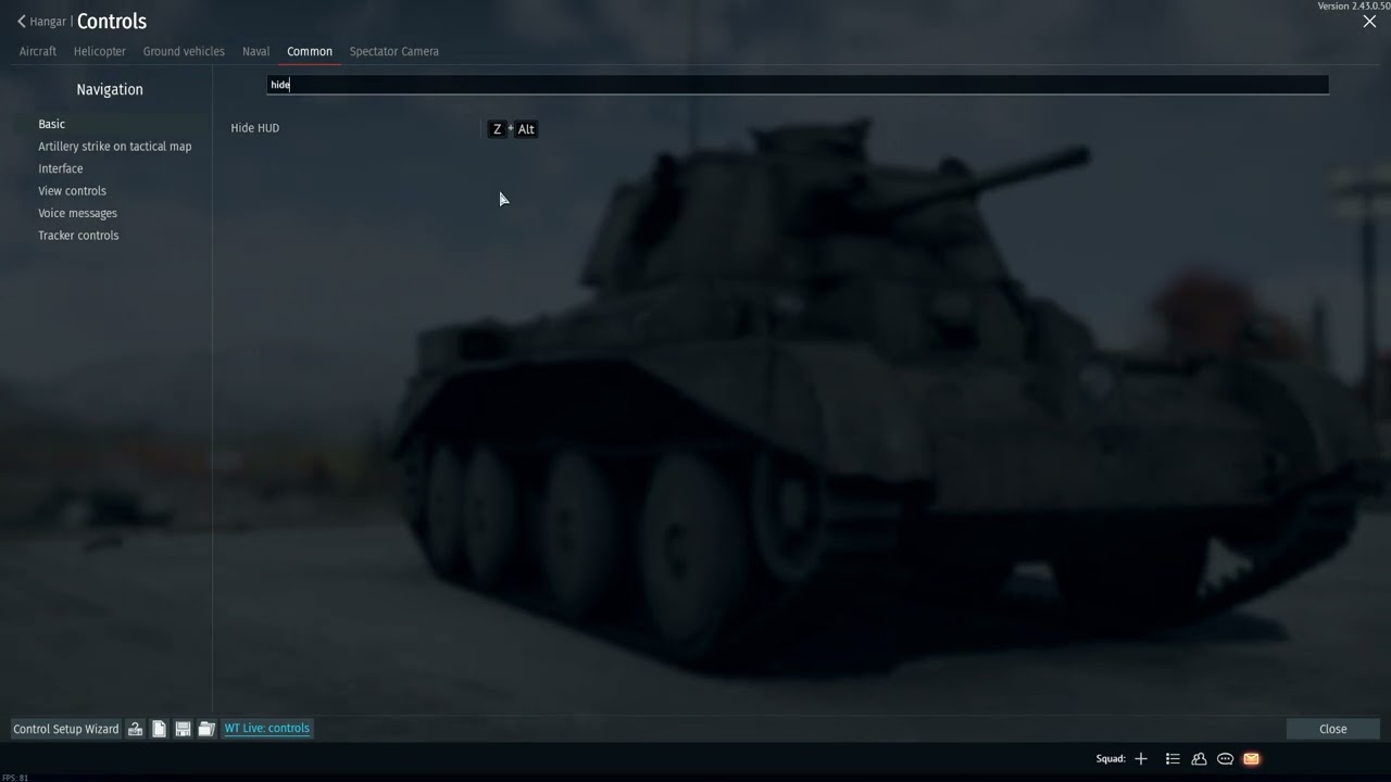 How to Hide HUD in War Thunder